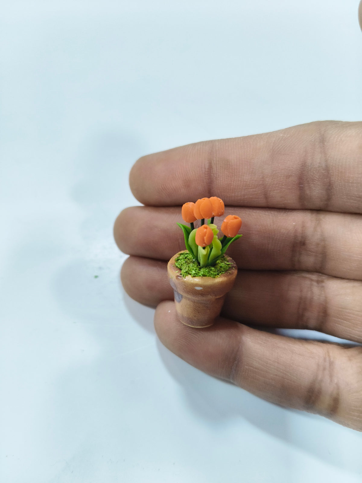Handmade Orange Bus Roses