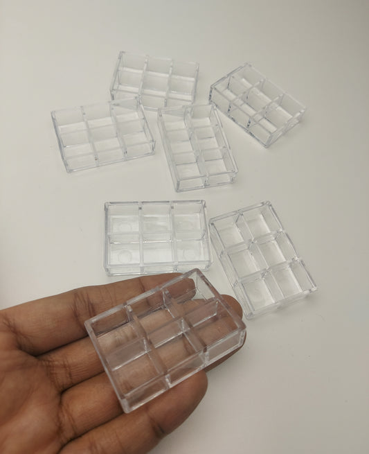 Transparent crate per piece