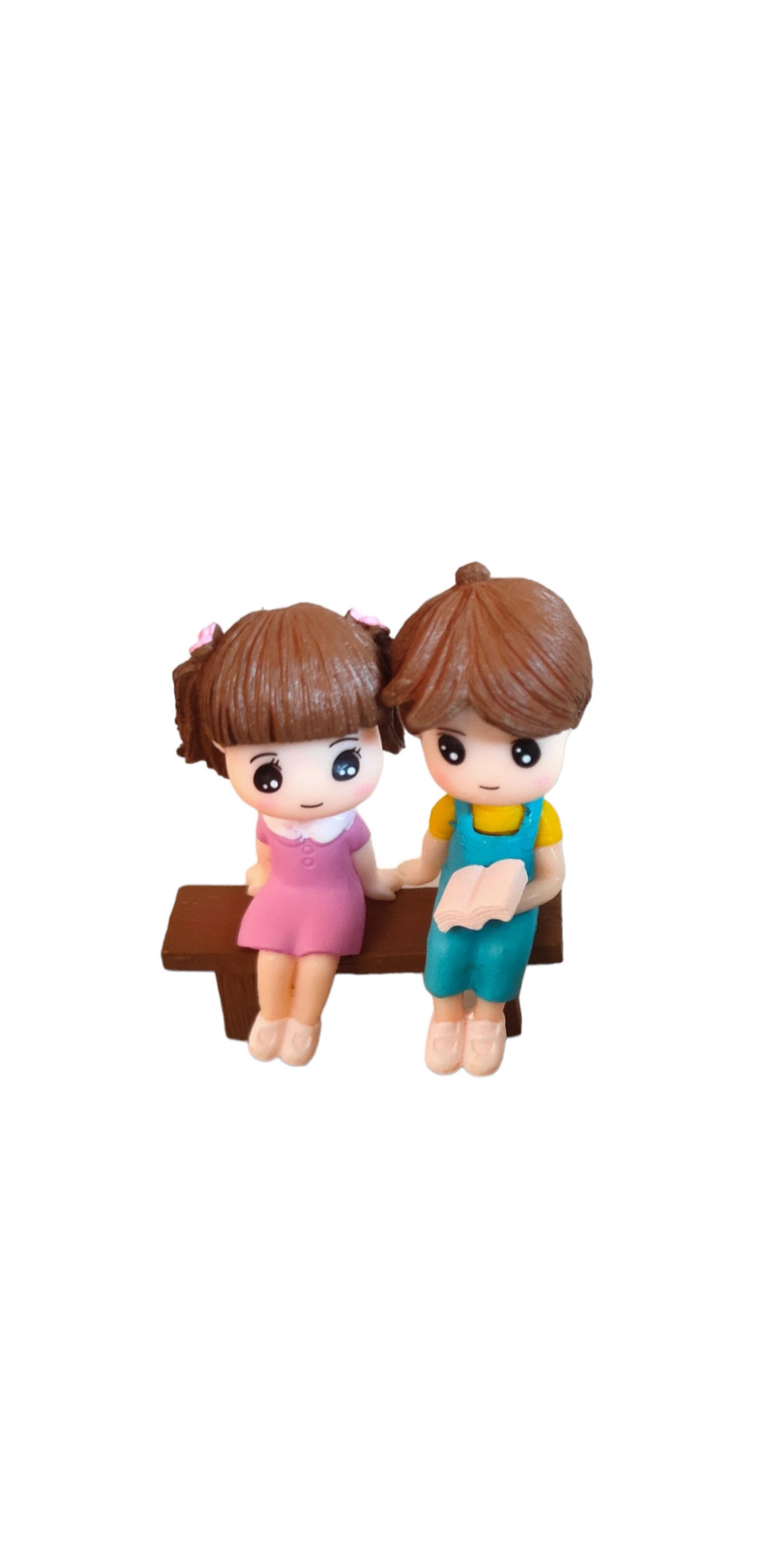 Couple Figurine Sitting on Bench