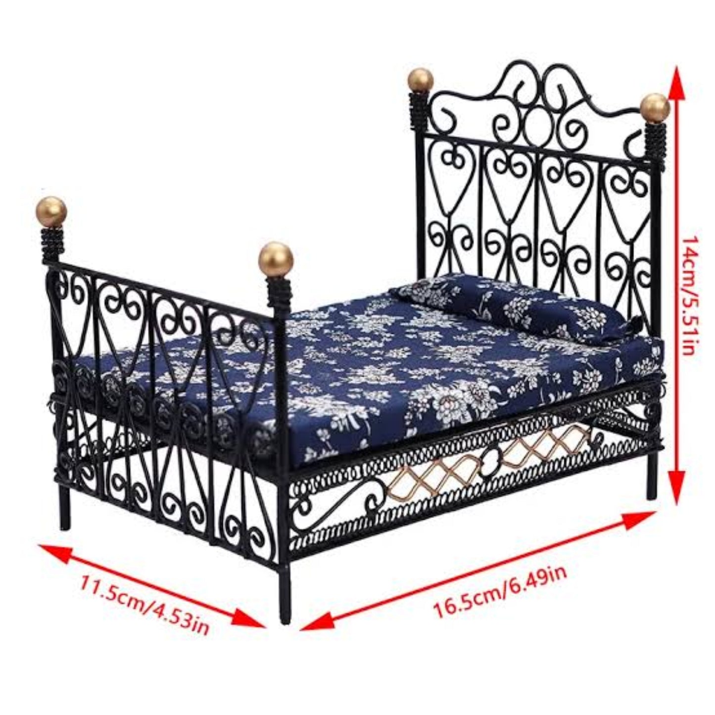 Metal black Bed