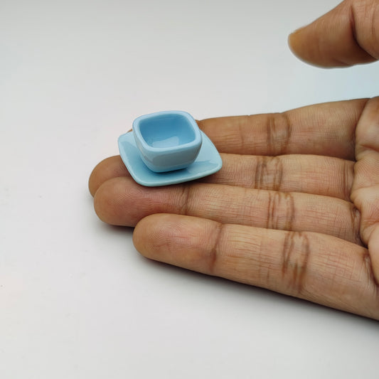 Miniature Blue soup bowl