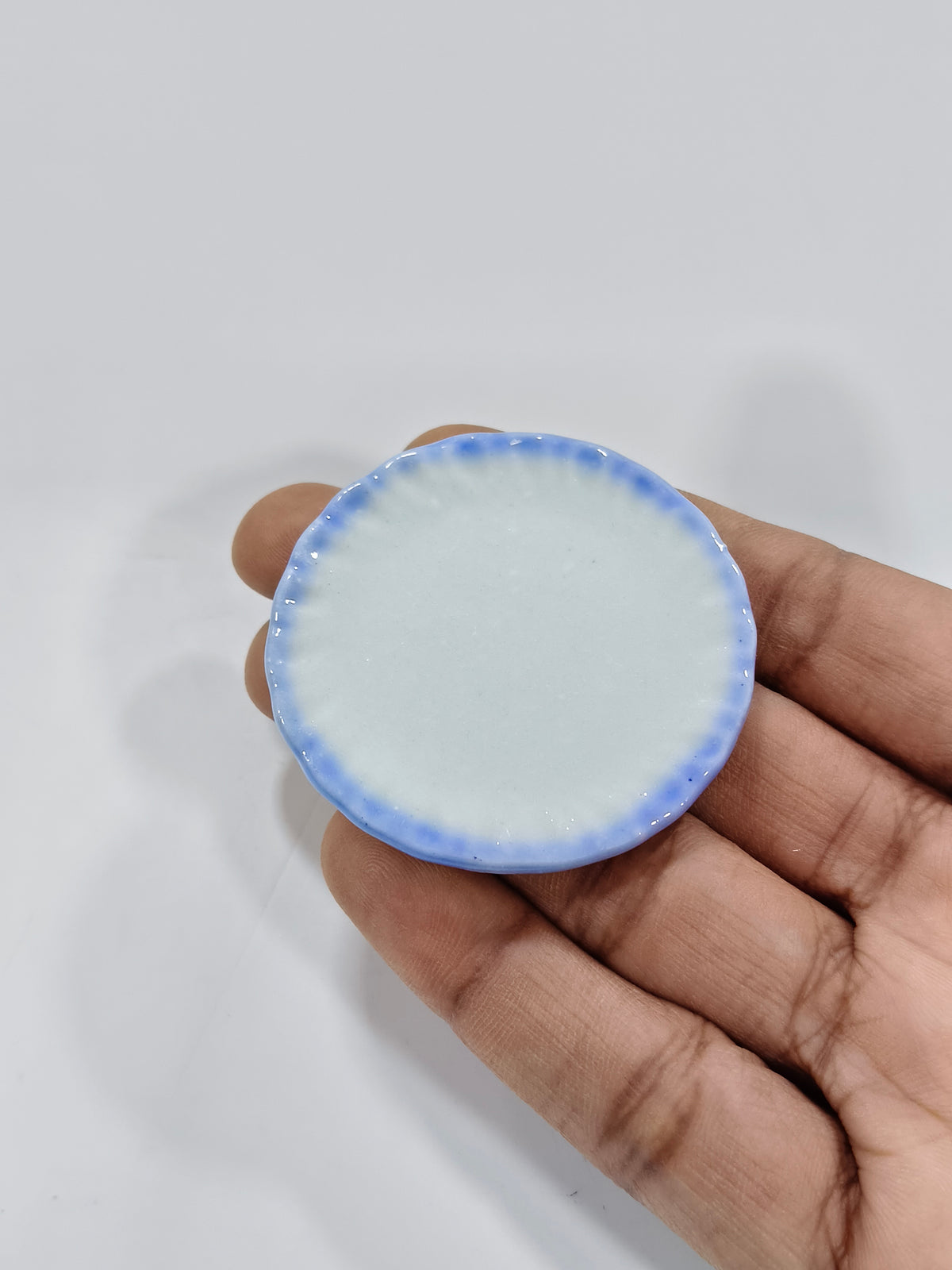 Miniature Blue Border Plate