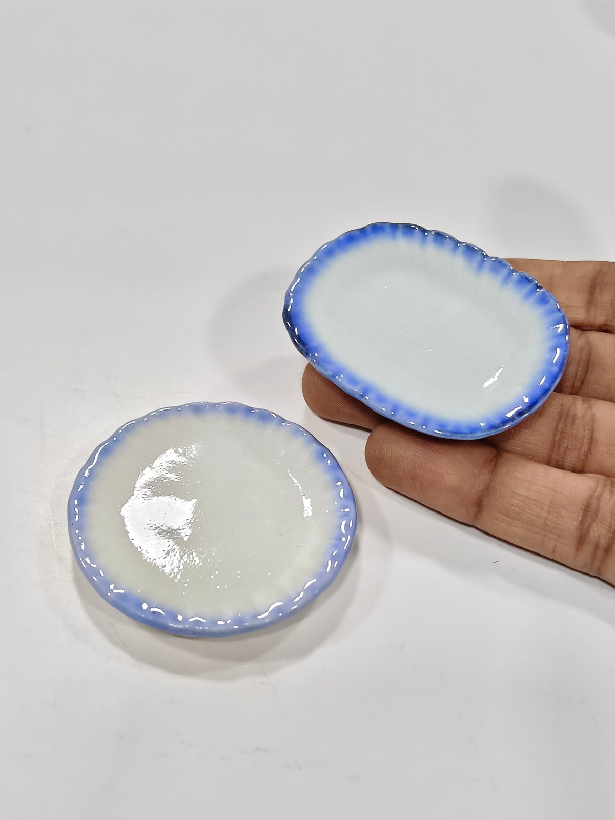 Miniature Blue Border Plate