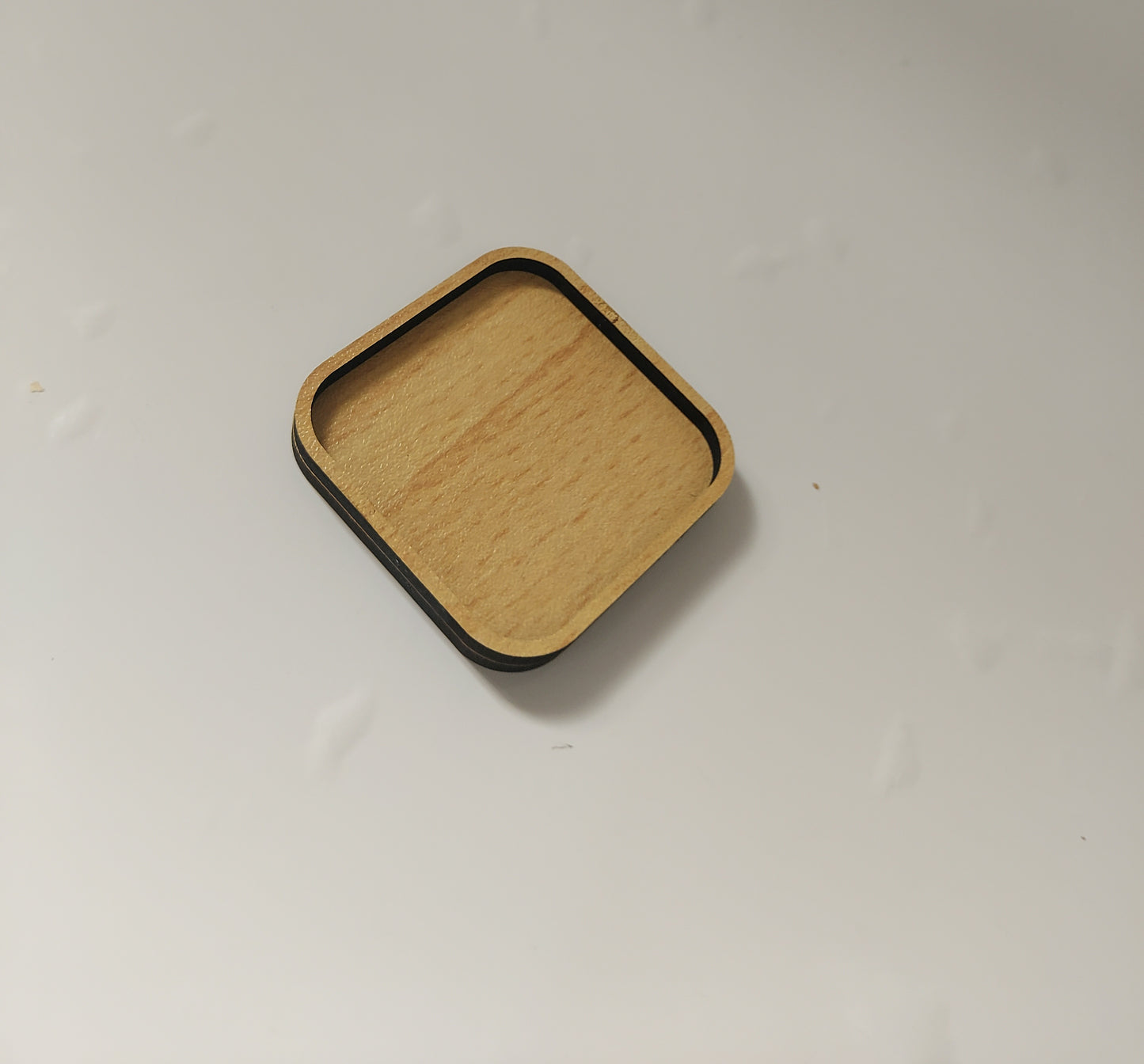 Wood Square Plate