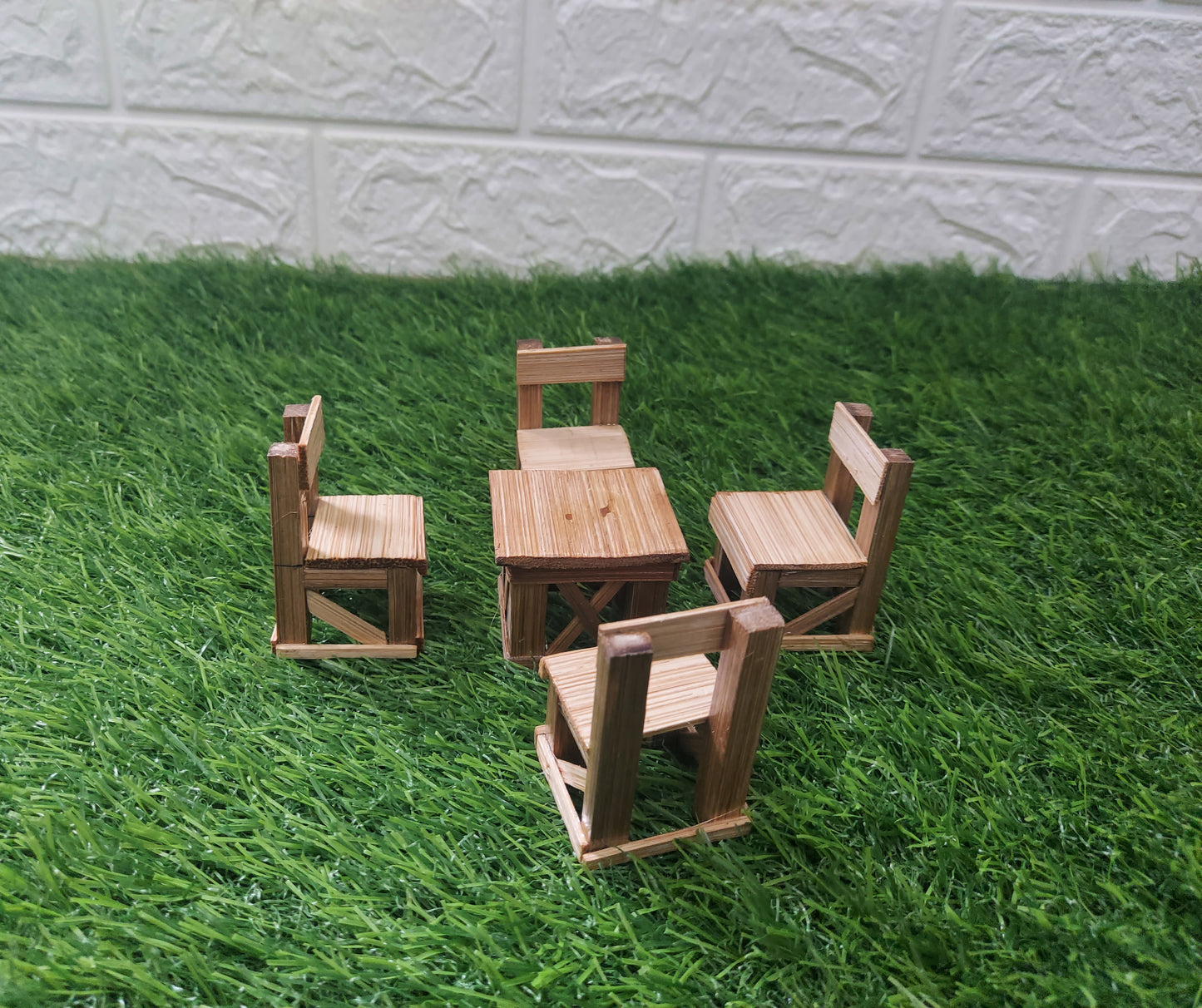 Dining table set bamboo