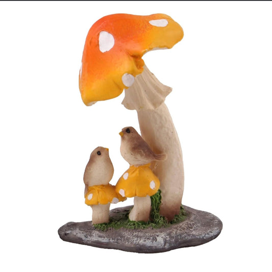 Mushroom with bird