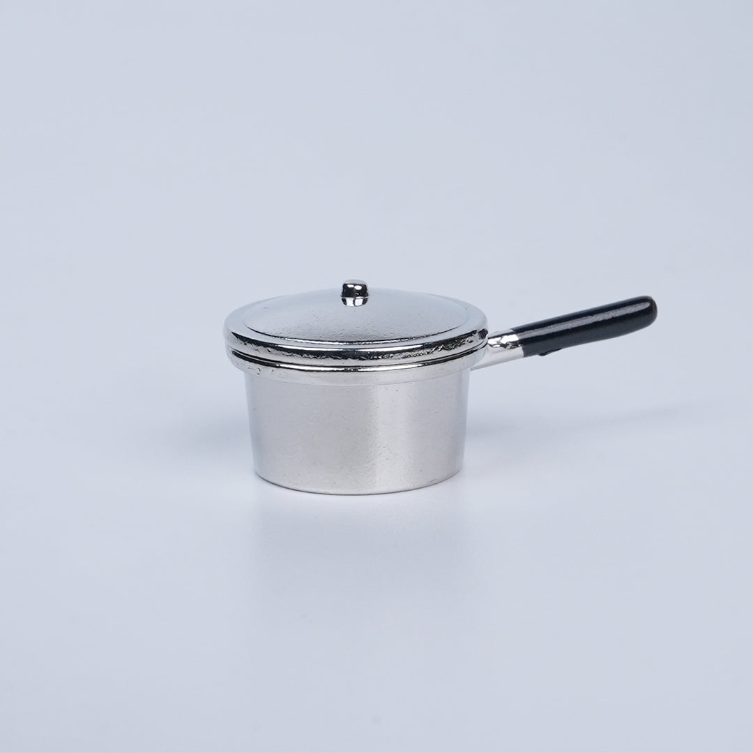 Silver Cooking Pan 4 Pcs Set