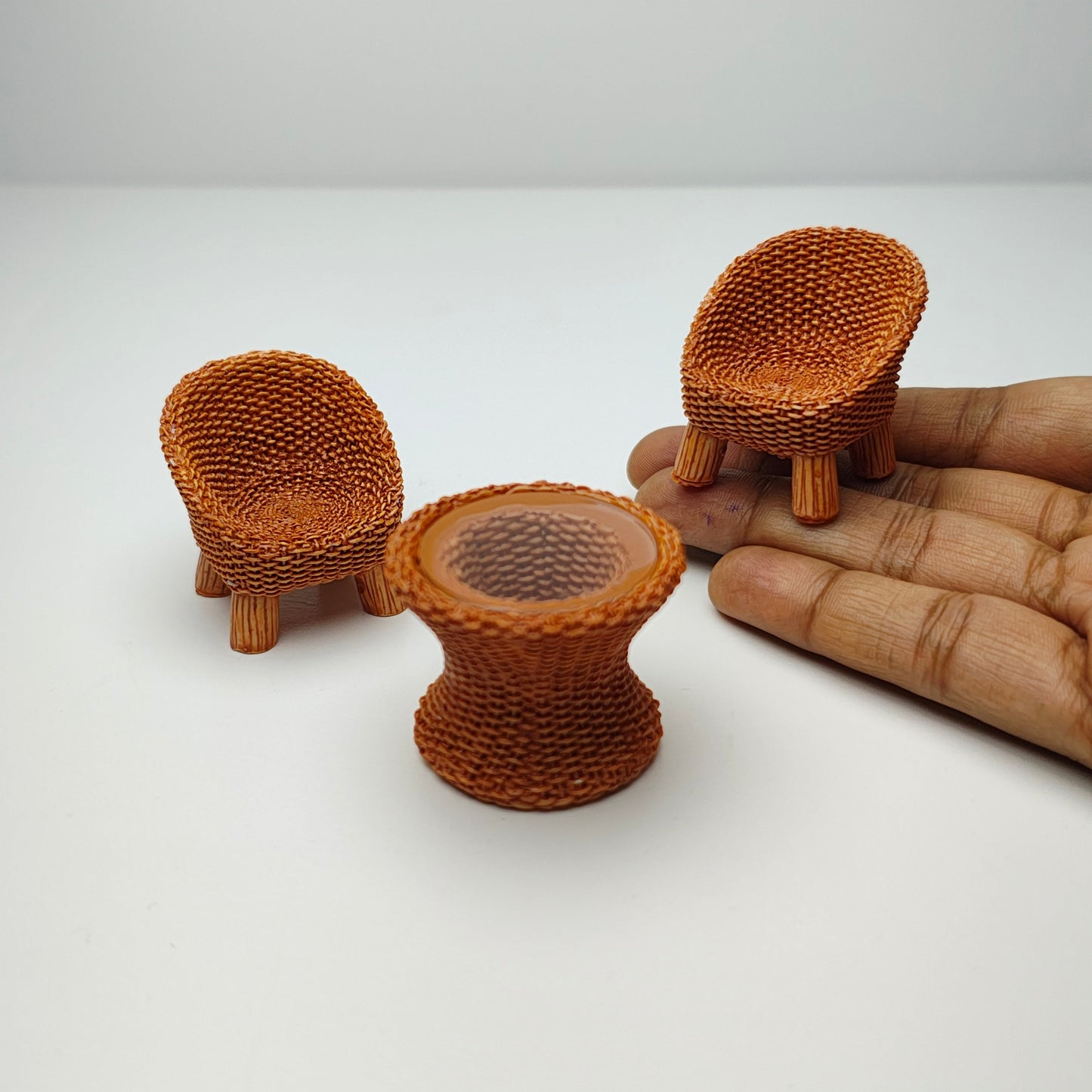 Wicker Coffee Table Set