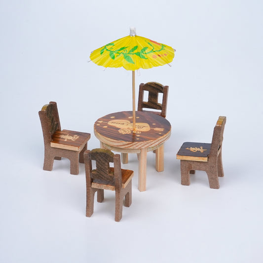 Dinning Table Set with Umbrella