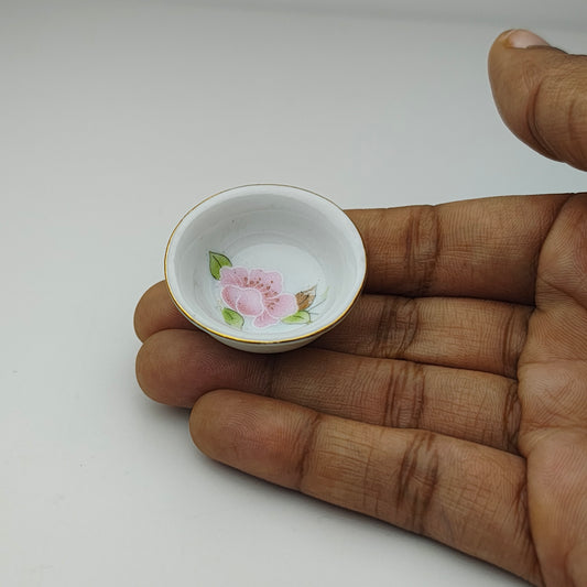 Miniature Floral Bowl