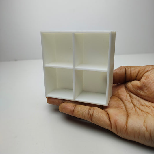 Miniature 4 partition Shelf