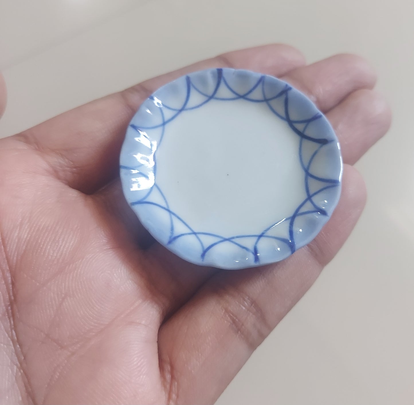 Blue Round plate