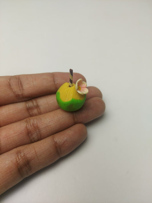 Tender coconut with straw