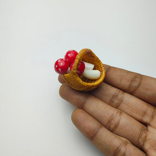 Red Mushroom Basket