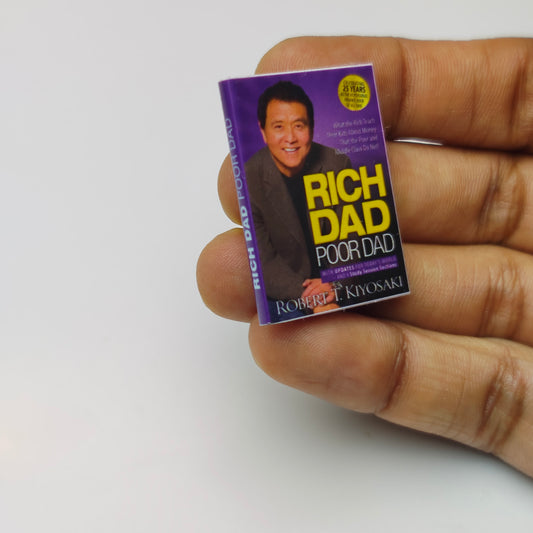 Miniature Book Rich Dad vs Poor Dad