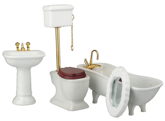 Miniature Victorian Bathroom Set
