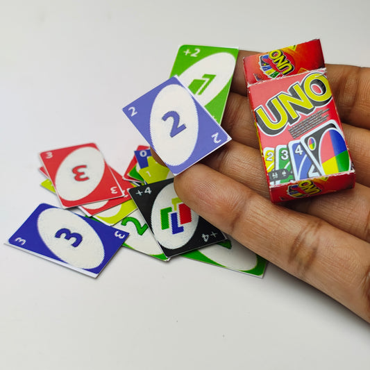 Miniature UNO Cards