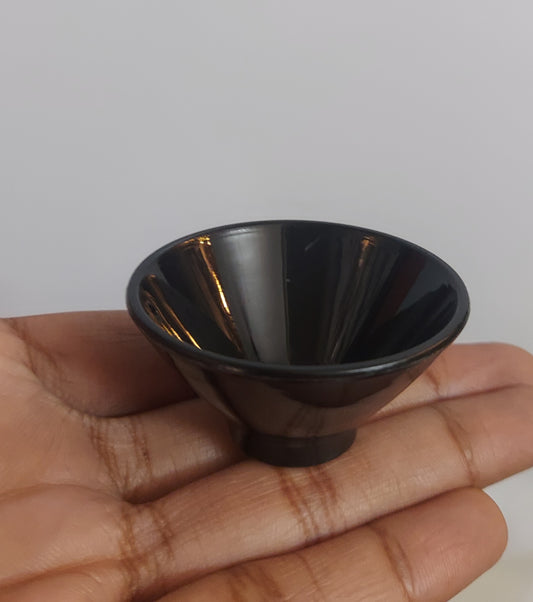 Black soup bowl