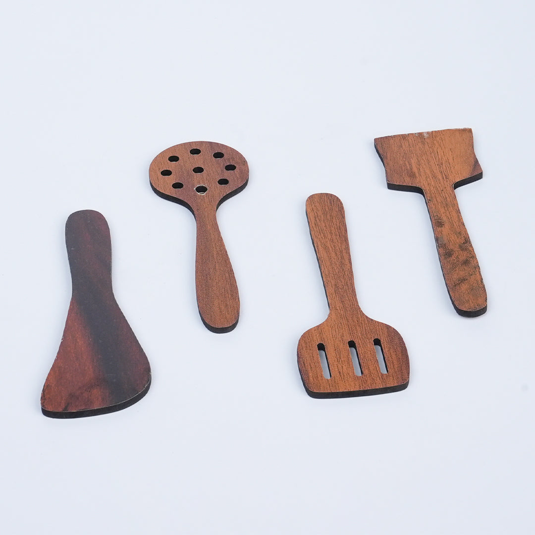 Wooden Spatula Set of 4